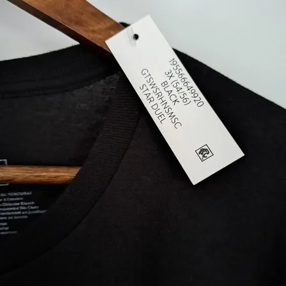 Star Wars NWT Men's 3X Cartoon Darth Vader Luke Skywalker Princess Lei Black Tee - Picture 4 of 5